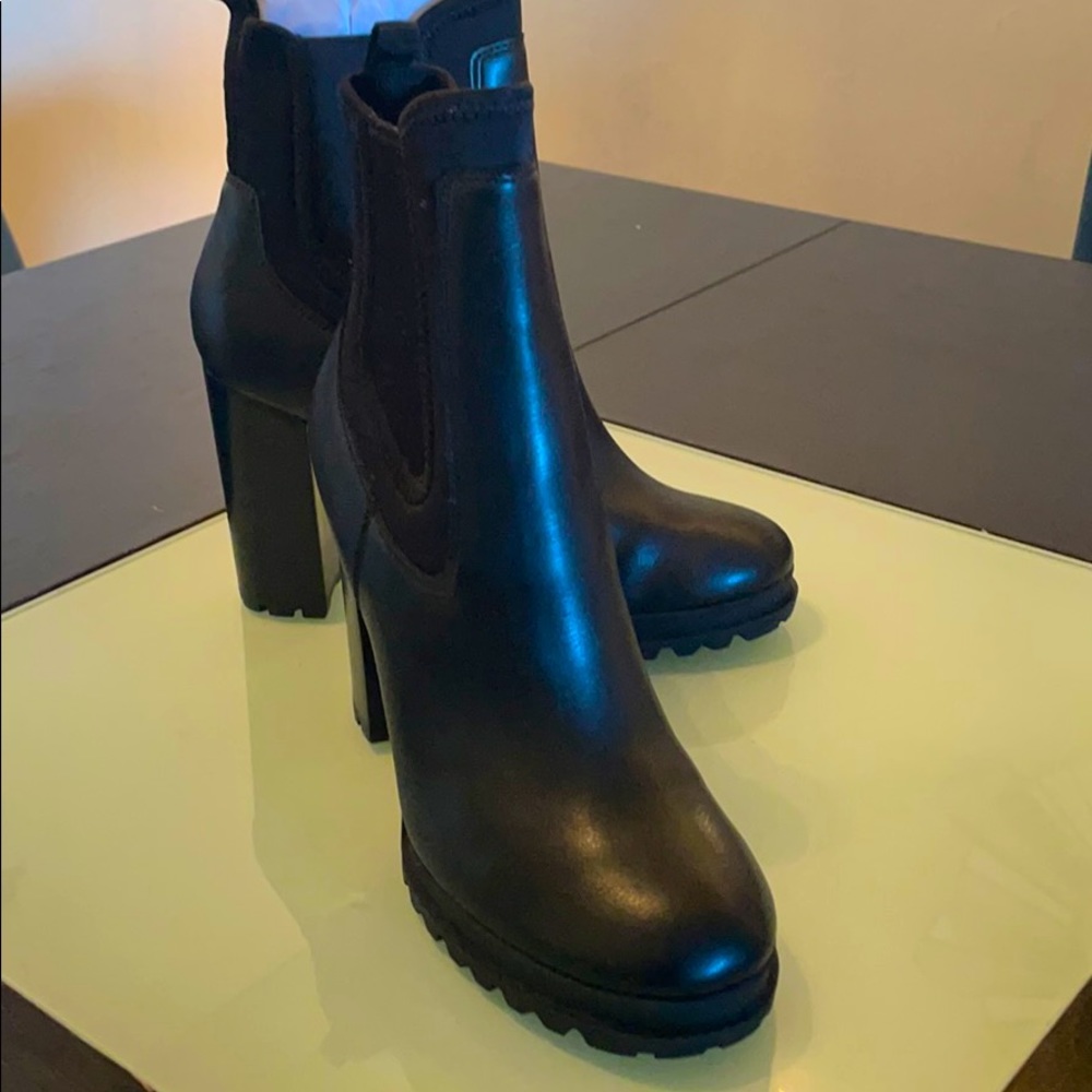 Leather boots